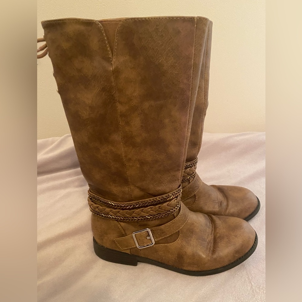 Brown Justice Boots - Size 6